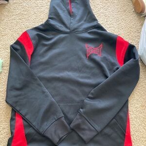 Boys Red and Black TapOut Hoodie Sweatshirt
